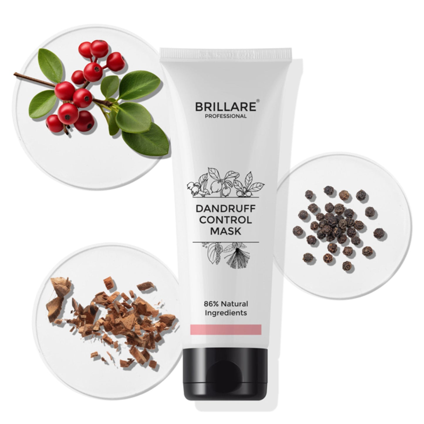 Brillare Professional Dandruff Control Mask With Salicylic Acid Relieve Dandruff and Itchy Scalp