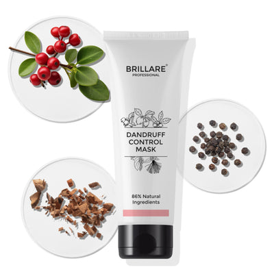 Brillare Professional Dandruff Control Mask With Salicylic Acid Relieve Dandruff and Itchy Scalp