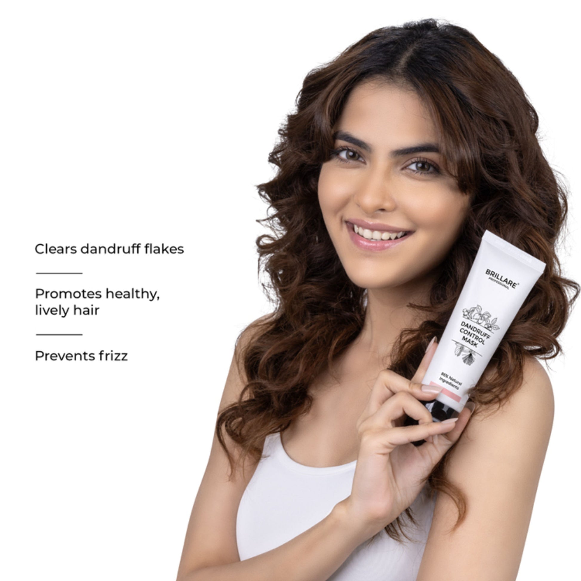 Brillare Professional Dandruff Control Mask With Salicylic Acid Relieve Dandruff and Itchy Scalp