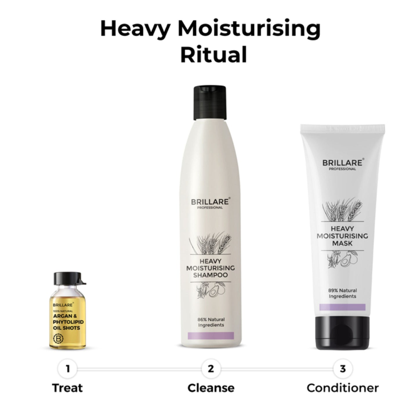 Brillare Professional Heavy Moisturising Hair Mask for Dry, Damaged & Frizzy Hair