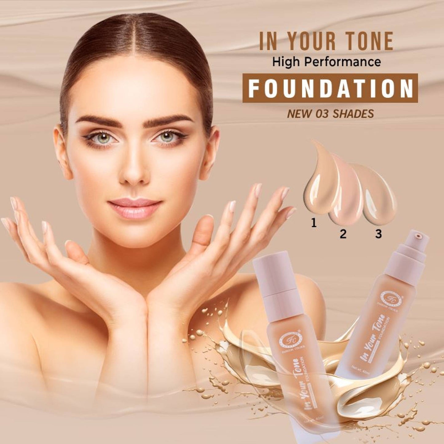 FASHION COLOUR High Performance In Your Tone Foundation - Warm Amber