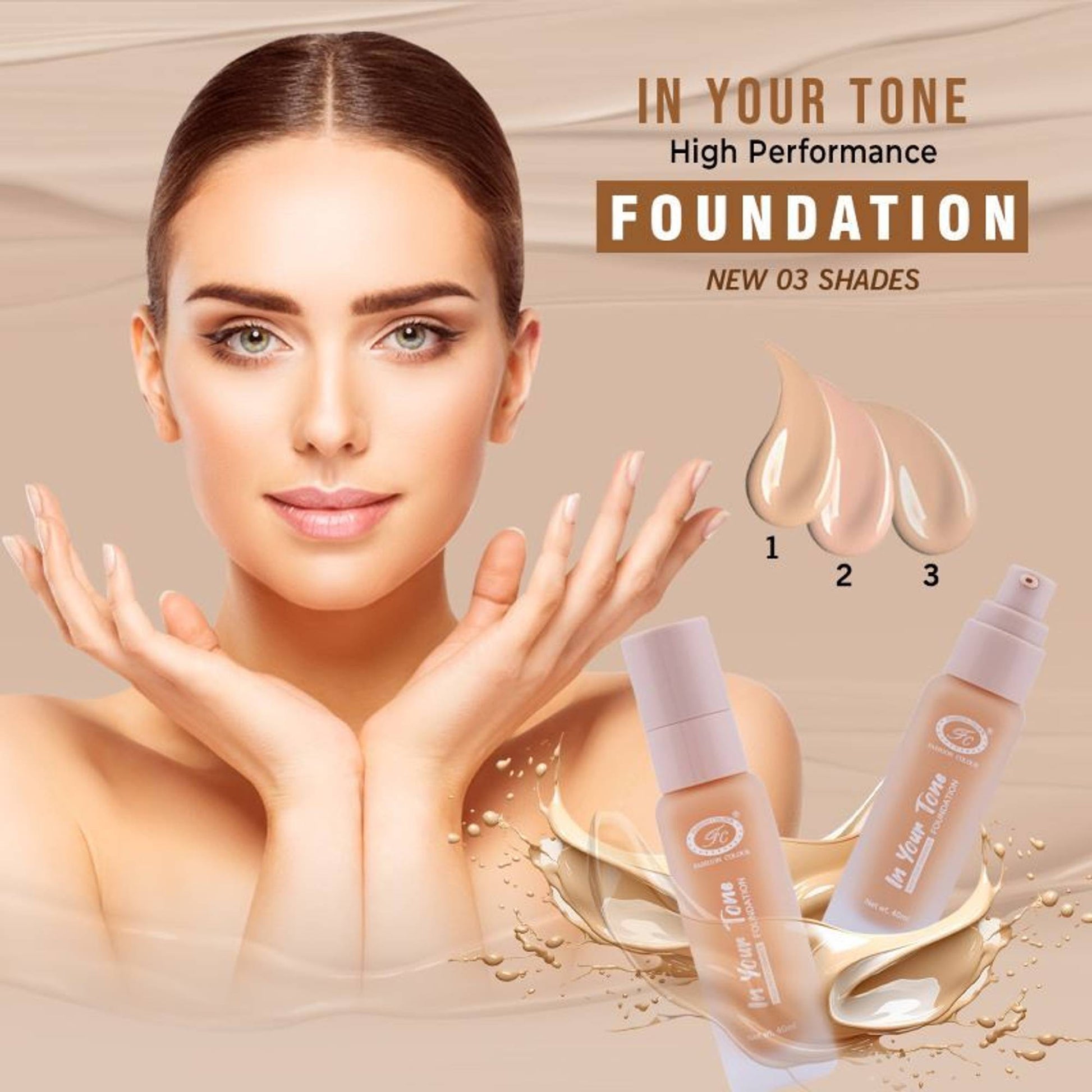 FASHION COLOUR High Performance In Your Tone Foundation - Golden Beige