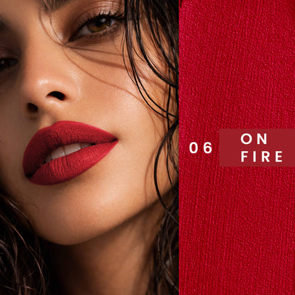 Miss Claire Mousse Matte Lip Cream - 06 On Fire