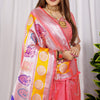 Dhiyona GR Women's Chandramukhi Rose Pink Zari Paithani Silk Saree