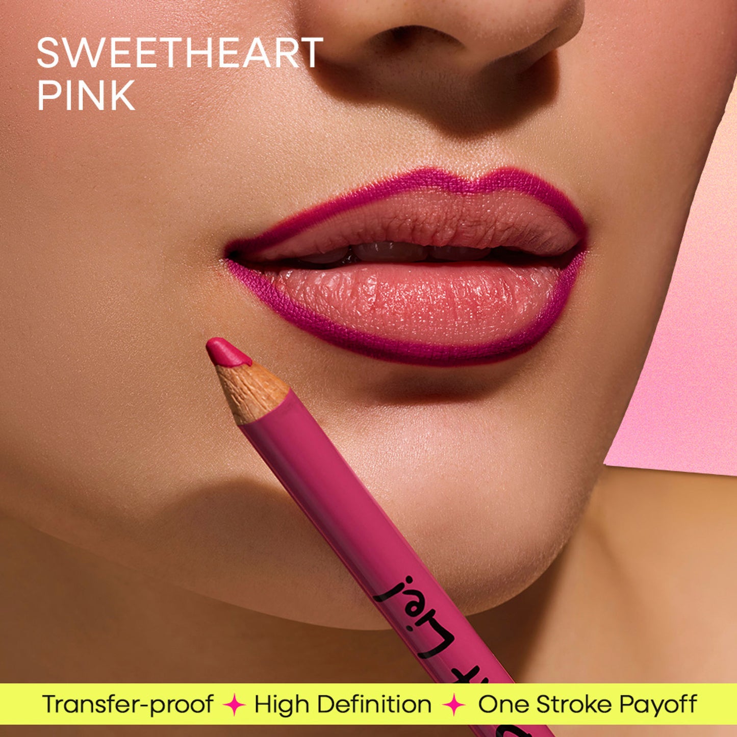 Nykaa Lips Don’t Lie! Matte Lip Liner Feisty Brunette - Sweetheart Pink 06