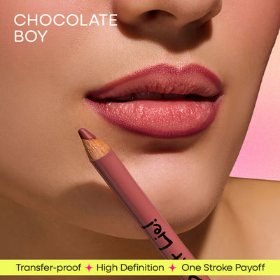 Nykaa Lips Don’t Lie! Matte Lip Liner Feisty Brunette - Chocolate Boy 10