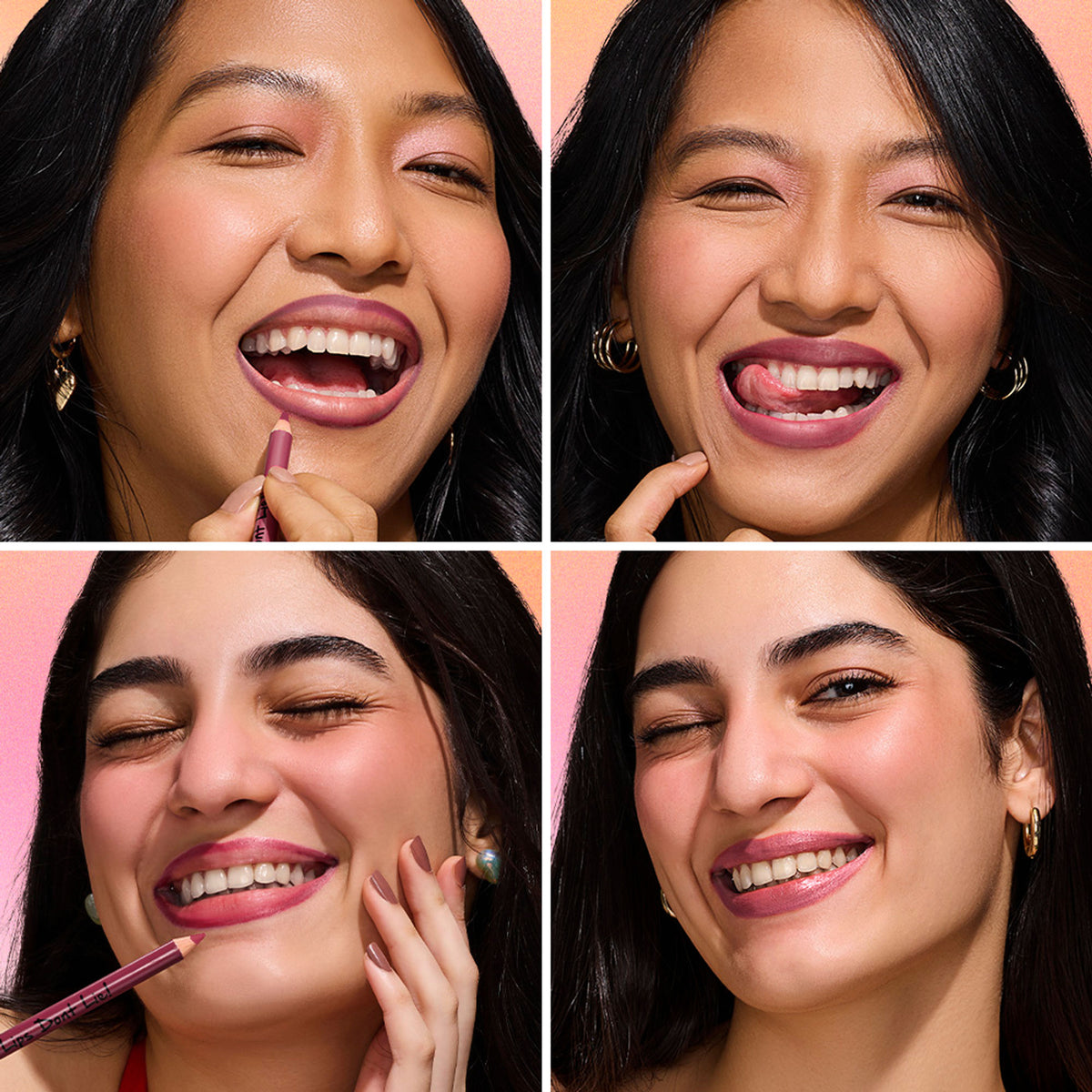 Nykaa Lips Don’t Lie! Matte Lip Liner in Feisty Brunette - Birthday Suit 01, brown pencil with cap, for defining lips.