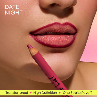 Nykaa Lips Don’t Lie! Matte Lip Liner Feisty Brunette - Date Night 16