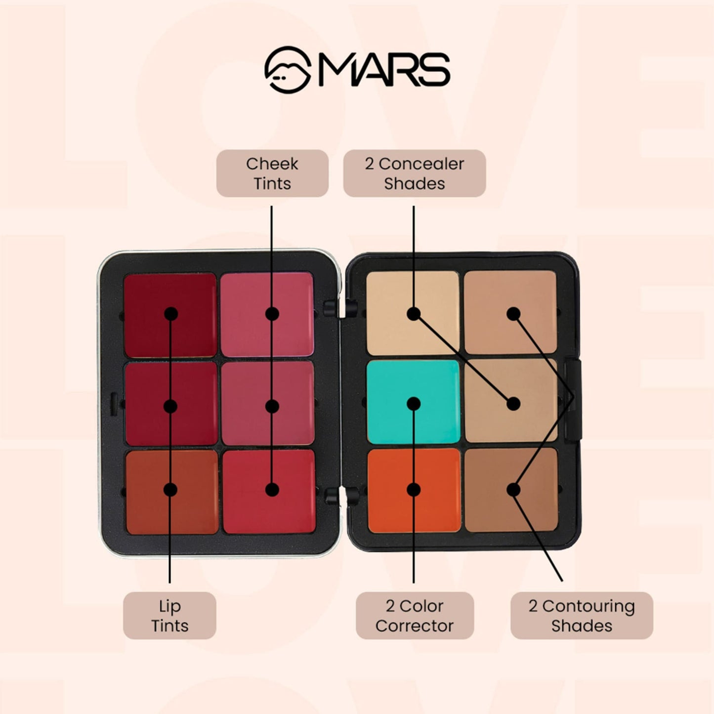 MARS Cover Rangers Concealer Palette - 3