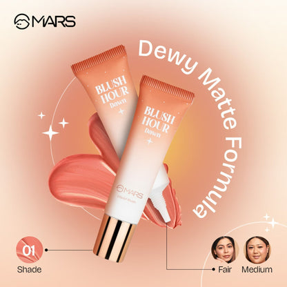 MARS Liquid Blush Hour Dewy-Matte Finish - 01 Dawn