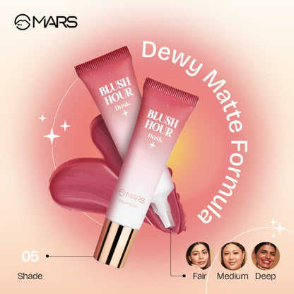 MARS Liquid Blush Hour Dewy-Matte Finish - 05 Dusk
