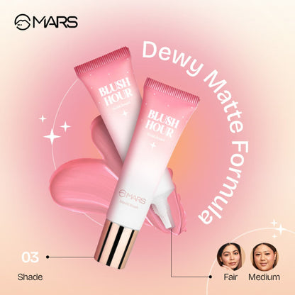 MARS Liquid Blush Hour Dewy-Matte Finish - 03 Sunkissed