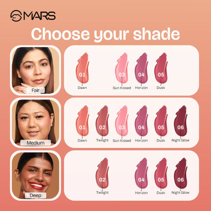 MARS Cosmetics Liquid Blush Hour Dewy-Matte Finish - 03 Sunkissed