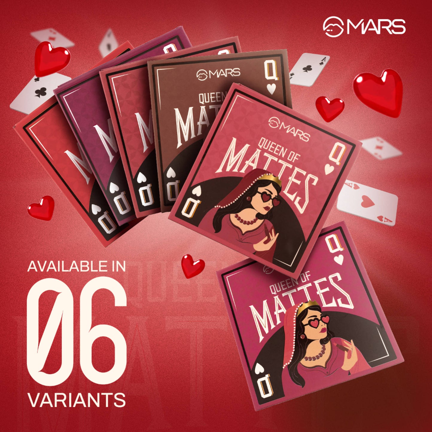 MARS Queen Of Mattes Reds & Maroons Liquid Lipsticks - Reds Maroons