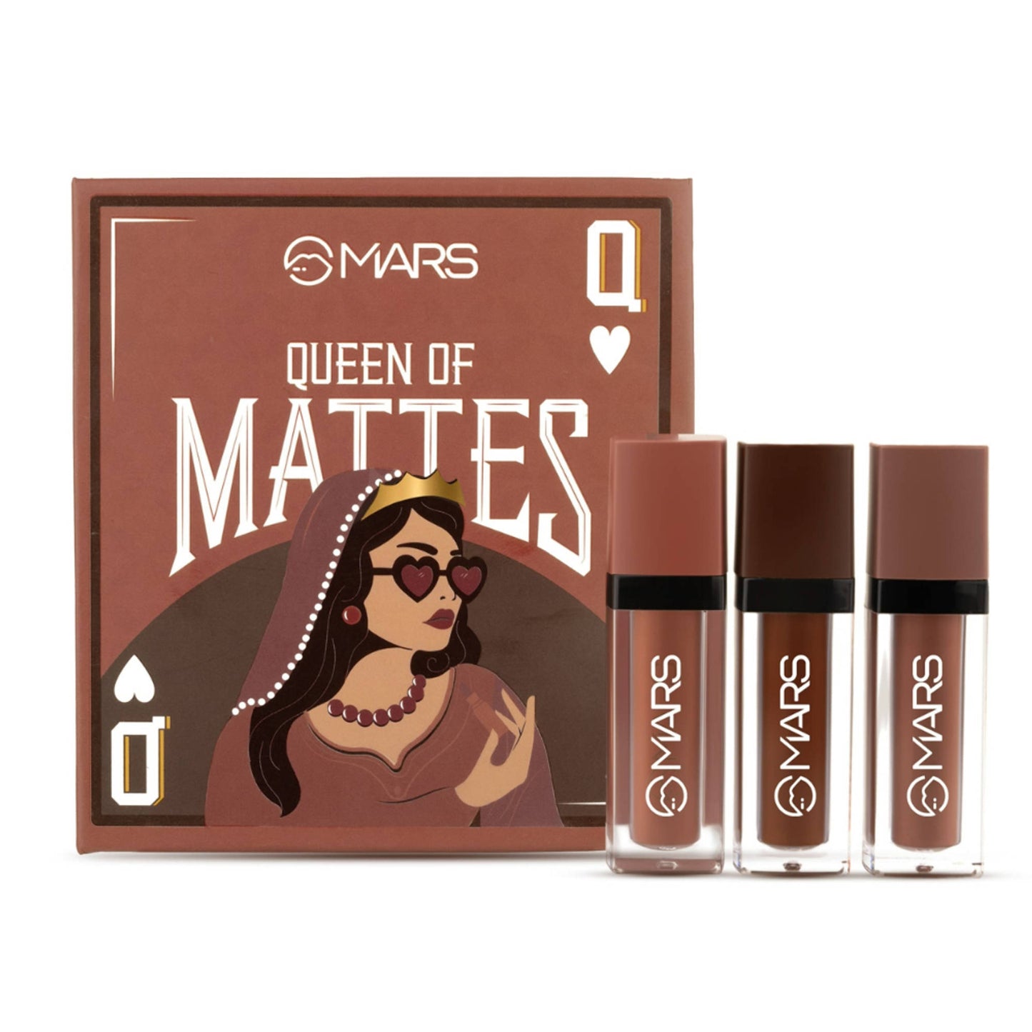MARS Queen Of Mattes Reds & Maroons Liquid Lipsticks - Browns