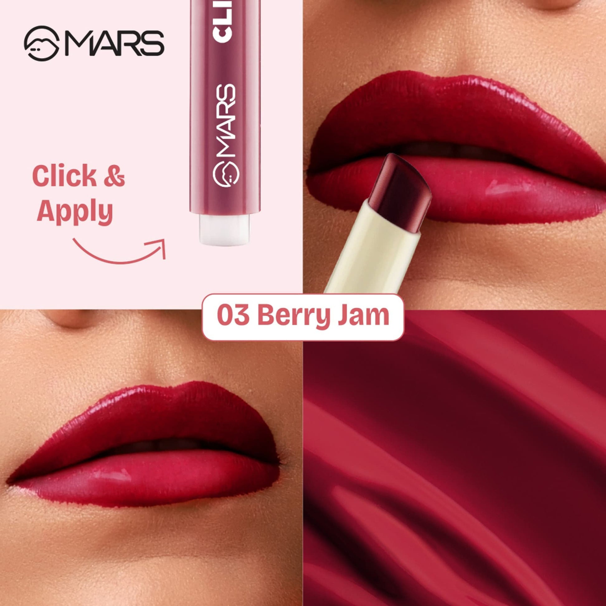 MARS Click Stix Gloss Lip Balm - 03-berry Jam