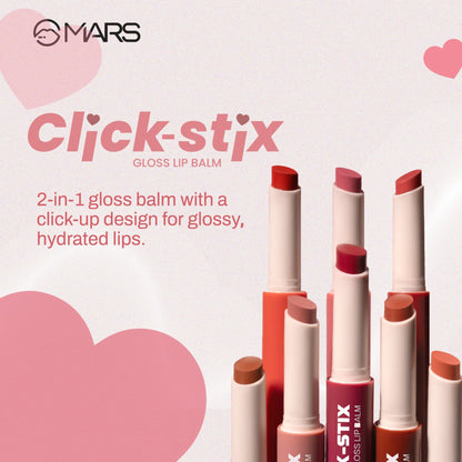 MARS Click Stix Gloss Lip Balm - 07-glazed Peach