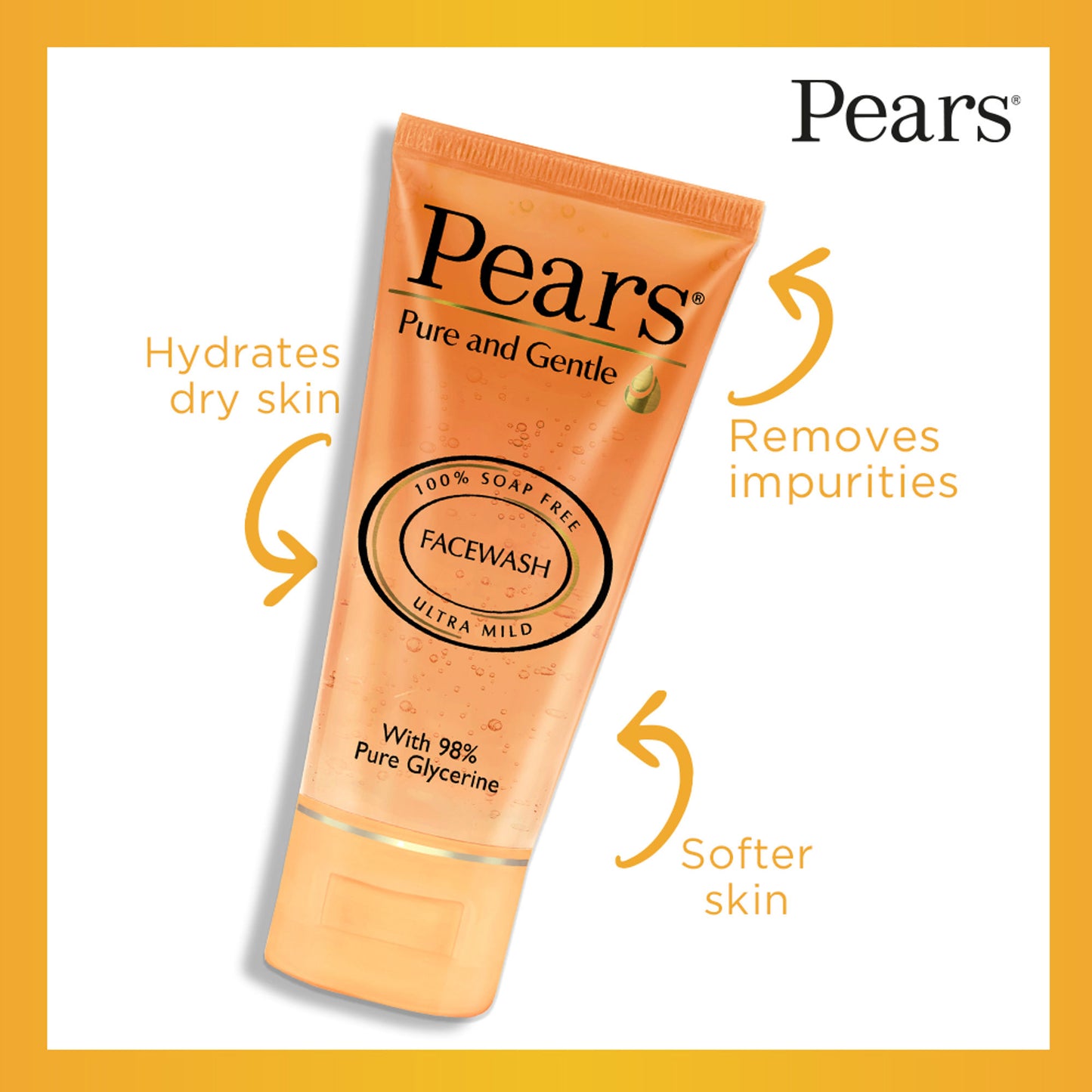 Pears Pure and Gentle Daily Cleansing Facewash Ultra Mild Cleanser with Glycerine