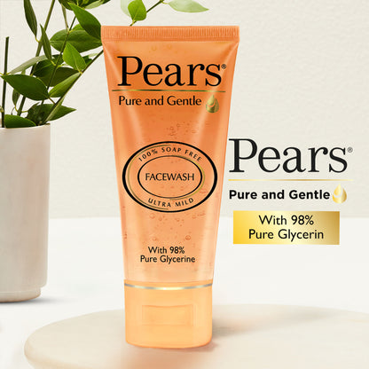 Pears Pure and Gentle Daily Cleansing Facewash Ultra Mild Cleanser with Glycerine