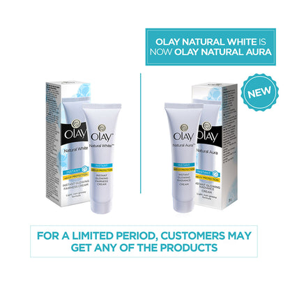 Olay Natural White Instant Glowing Fairness Skin Cream with UV Protection