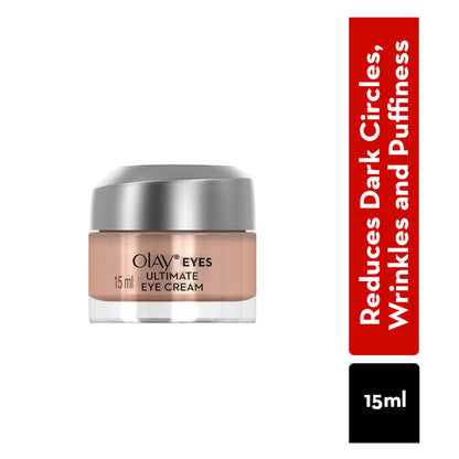 Olay Ultimate Eye Cream Reduces Dark Circles, Wrinkles & Puffiness With Niacinamide & Pentapeptides