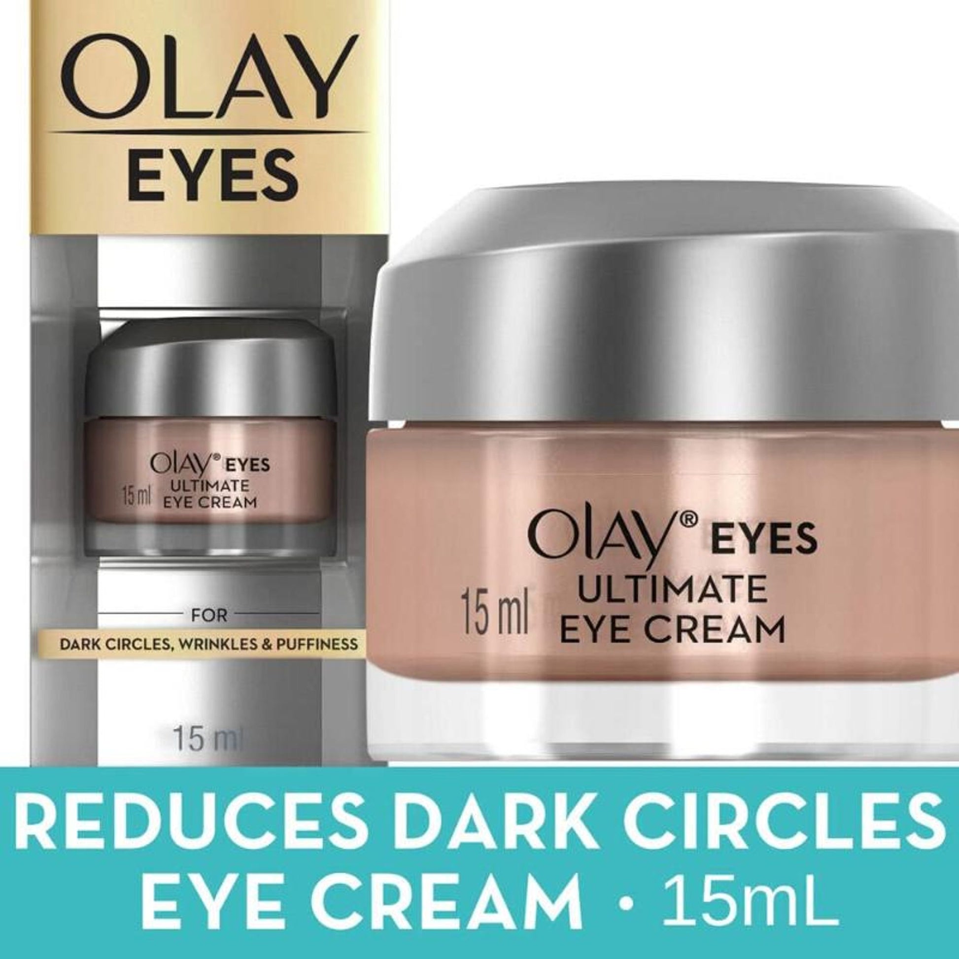 Olay Ultimate Eye Cream Reduces Dark Circles, Wrinkles & Puffiness With Niacinamide & Pentapeptides
