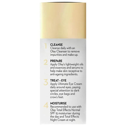 Olay Ultimate Eye Cream Reduces Dark Circles, Wrinkles & Puffiness With Niacinamide & Pentapeptides