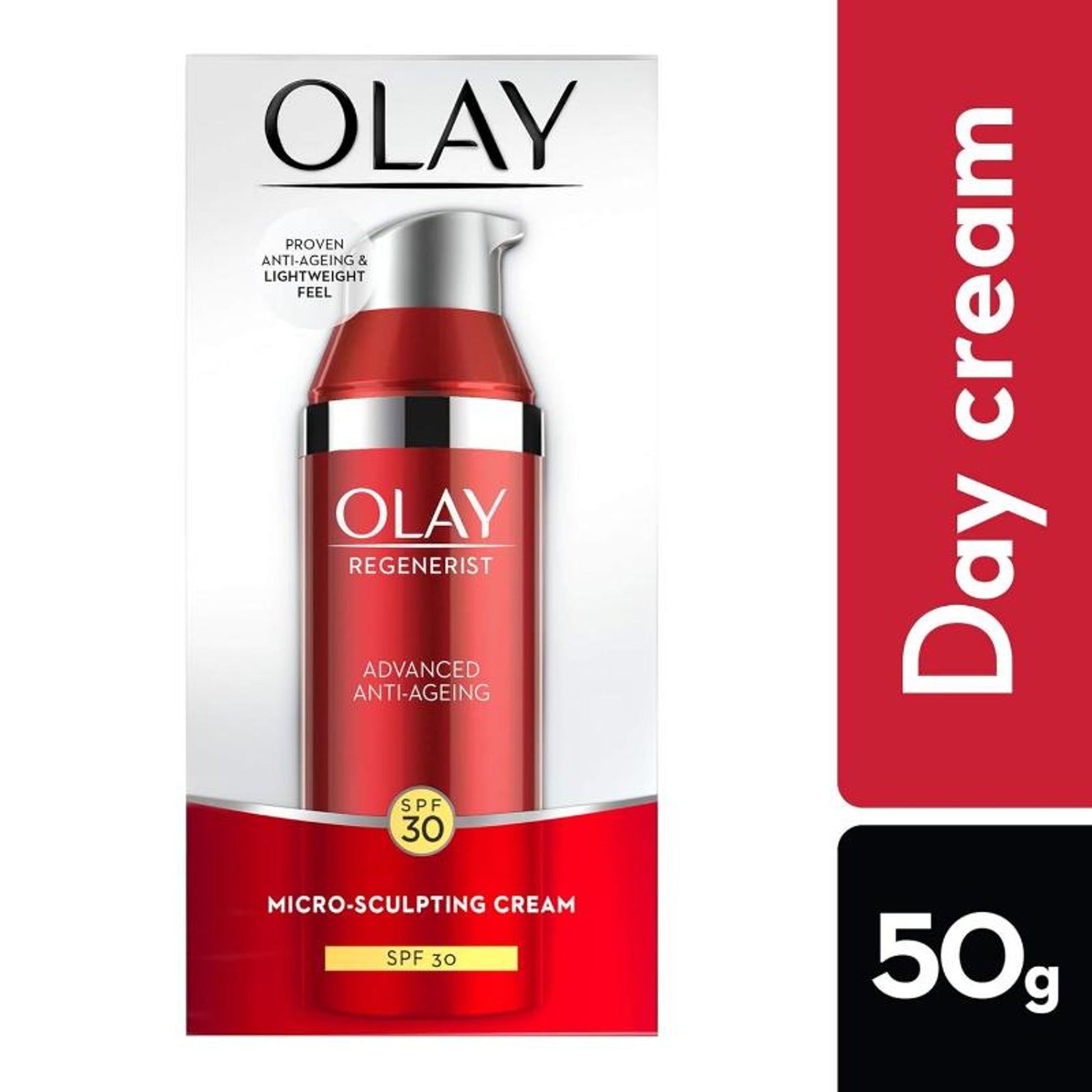 Olay Regenerist Micro Sculpting Cream Moisturizer With SPF 30 With Hyaluronic Acid & Niacinamide