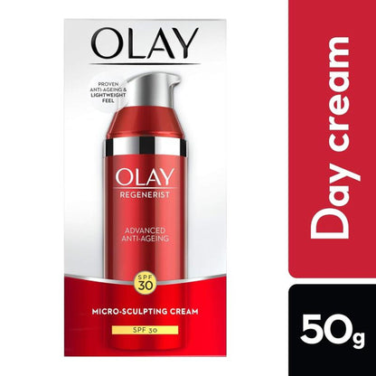 Olay Regenerist Micro Sculpting Cream Moisturizer With SPF 30 With Hyaluronic Acid & Niacinamide