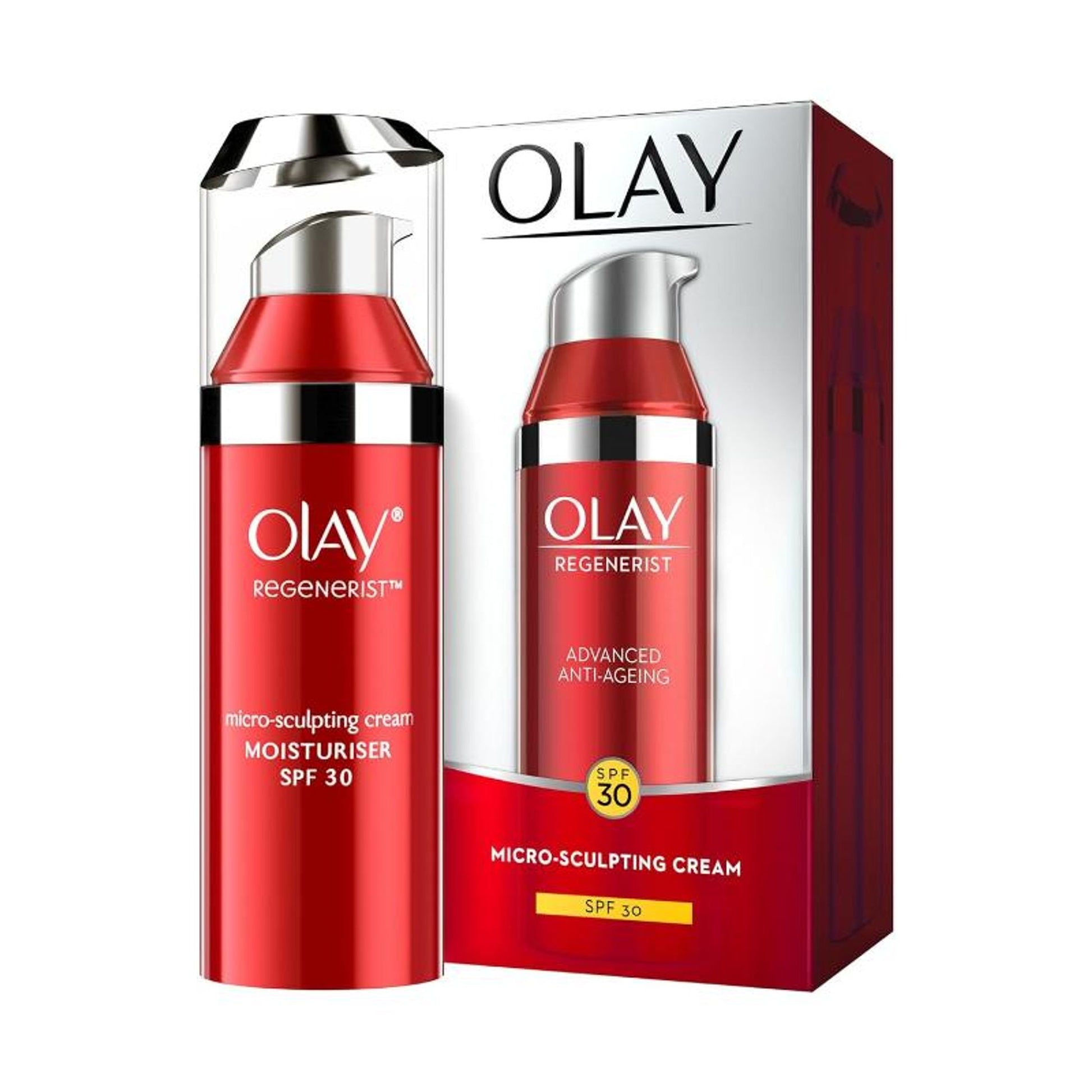 Olay Regenerist Micro Sculpting Cream Moisturizer With SPF 30 With Hyaluronic Acid & Niacinamide