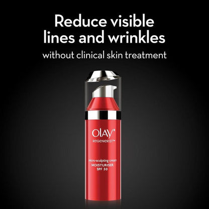 Olay Regenerist Micro Sculpting Cream Moisturizer With SPF 30 With Hyaluronic Acid & Niacinamide