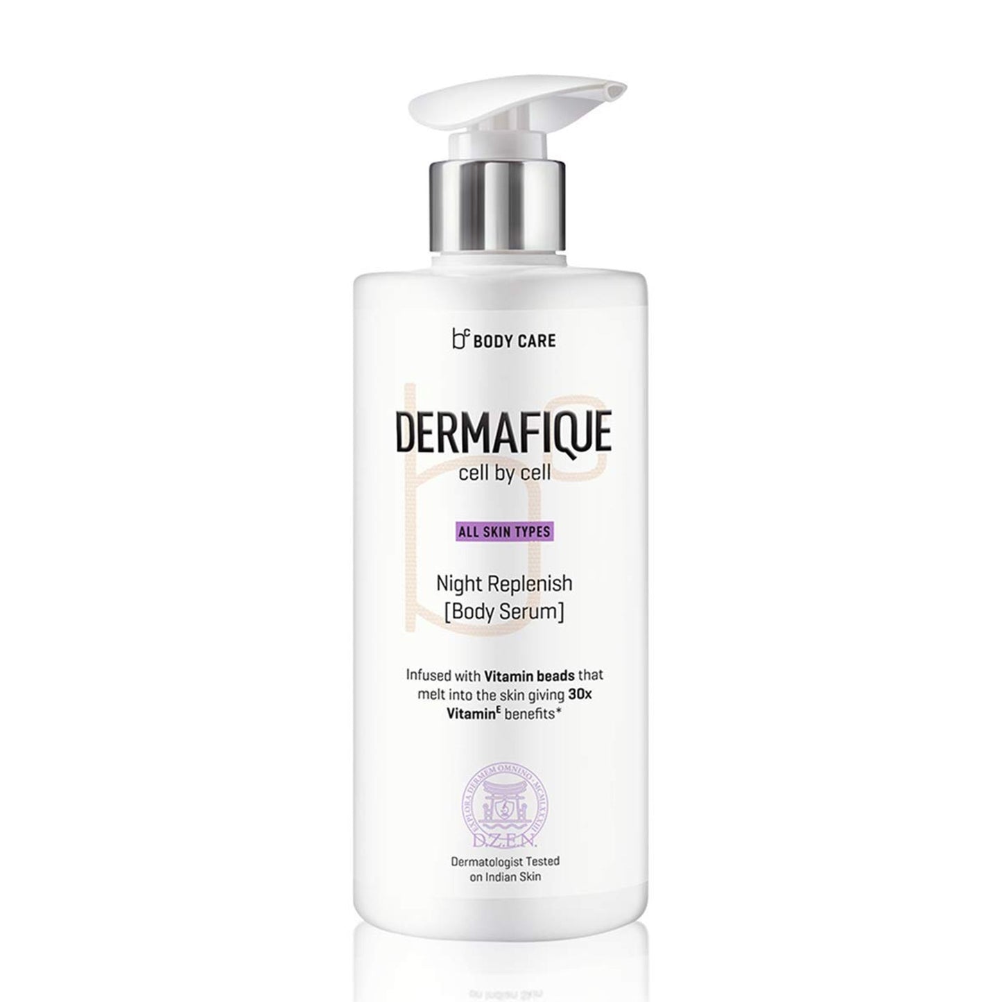 Dermafique Night Replenish Body Lotion, Light & Non-sticky, 30x Vit E, Antioxidants