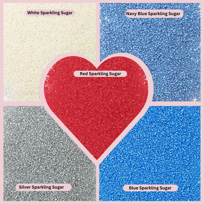 Confect Mix Red, White, Blue & Silver Patriotic Sprinkles
