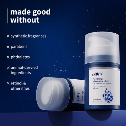Plum Goodness PeptiCharge Rejuvenating Night Cr?me with Multi-Peptides, Exosomes & Bifida Ferment