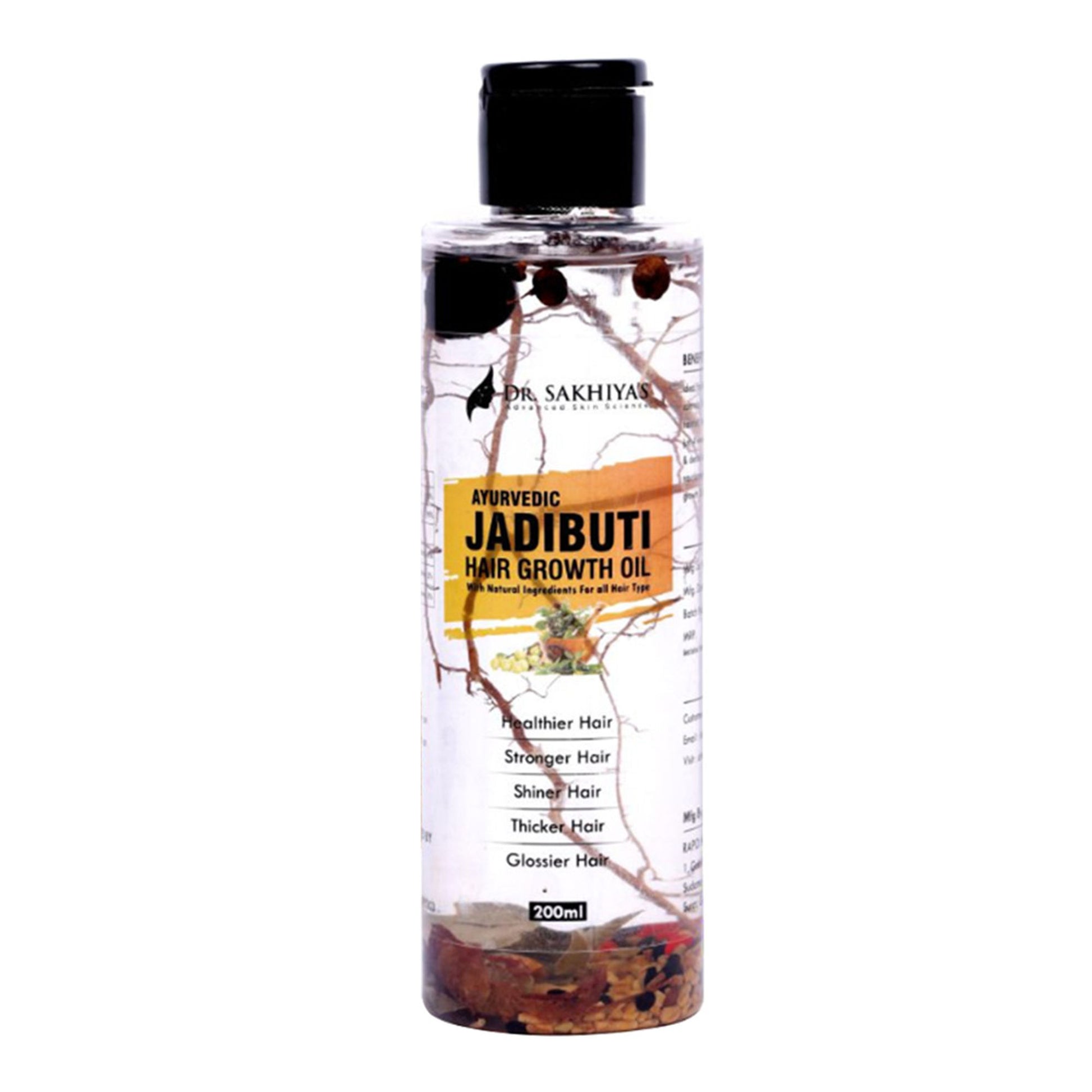 Dr. Sakhiya Ayurvedic Jadibuti Hair Oil for Natural Hair Growth & Hair Fall Control
