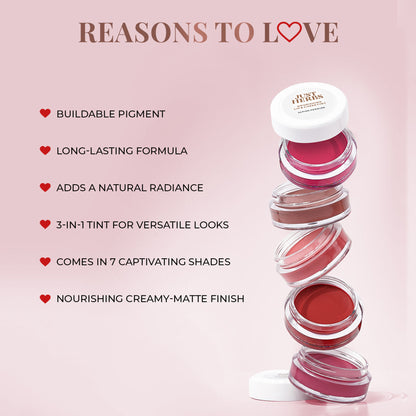 Just Herbs Herb Enriched Lip & Cheek Tint, Soft Nude 05, Natural Finish & Hydrating - 05 Soft Nude