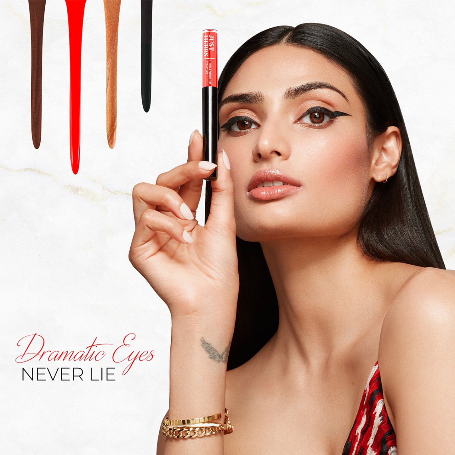 Just Herbs Waterproof & Smudge Proof Eyeliner - Bubblegum Pink