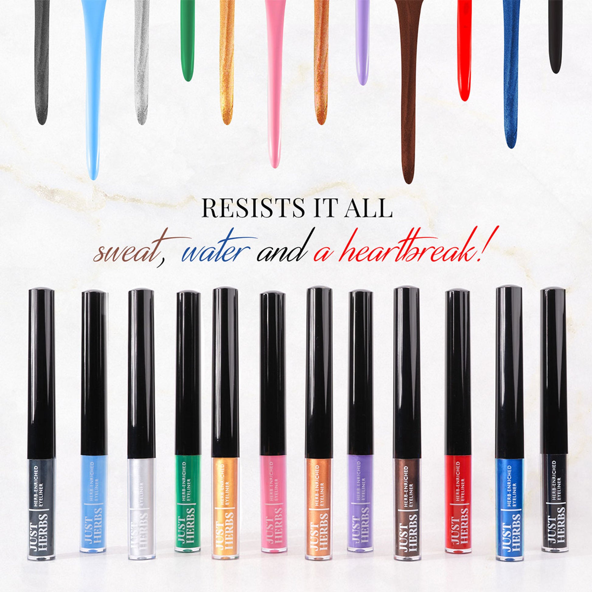 Just Herbs Waterproof & Smudge Proof Eyeliner - Bubblegum Pink