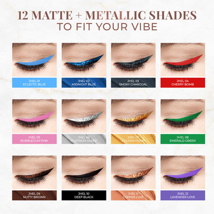 Just Herbs Waterproof & Smudge Proof Eyeliner - Lavender Love