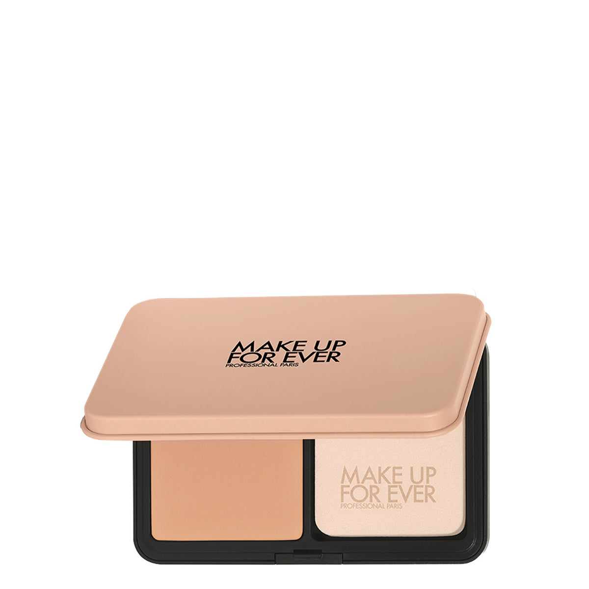 MAKE UP FOR EVER HD Skin Matte Velvet Foundation in shade 2N26 Sand, close-up of the foundation bottle with matte finish.