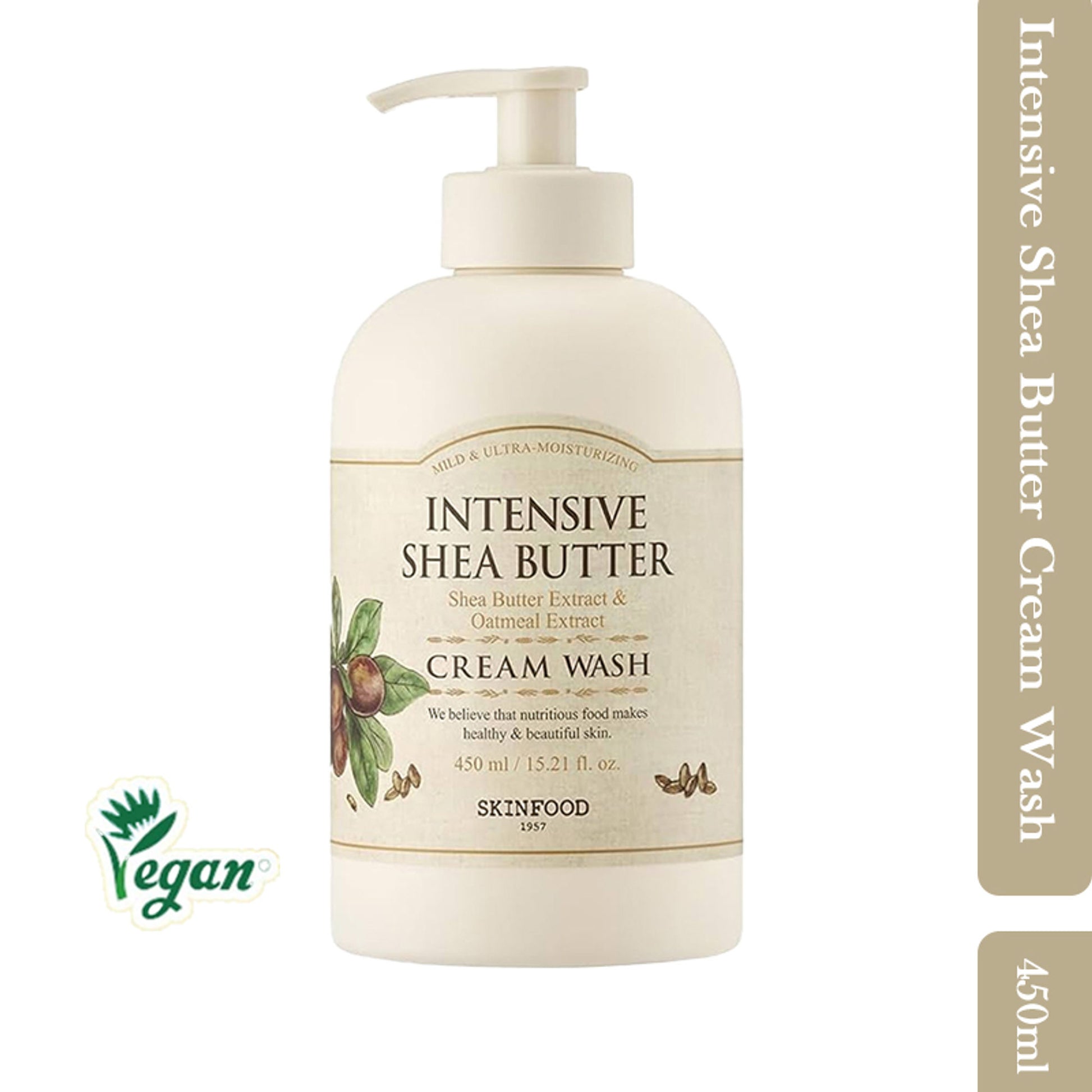 Skinfood Intensive Shea Butter Cream Wash - Nourishing, Moisturizing, Skin Softening