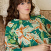 Dhiyona IE Printed Pure Cotton A-Line Top With Trousers Co-Ords