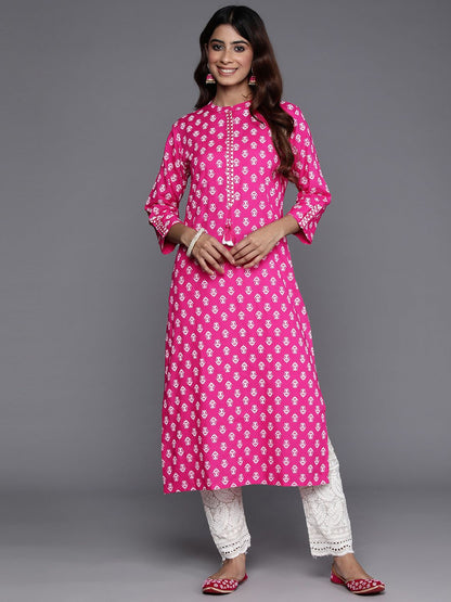 Indyancart IE Women Ethnic Motifs Printed Kurta