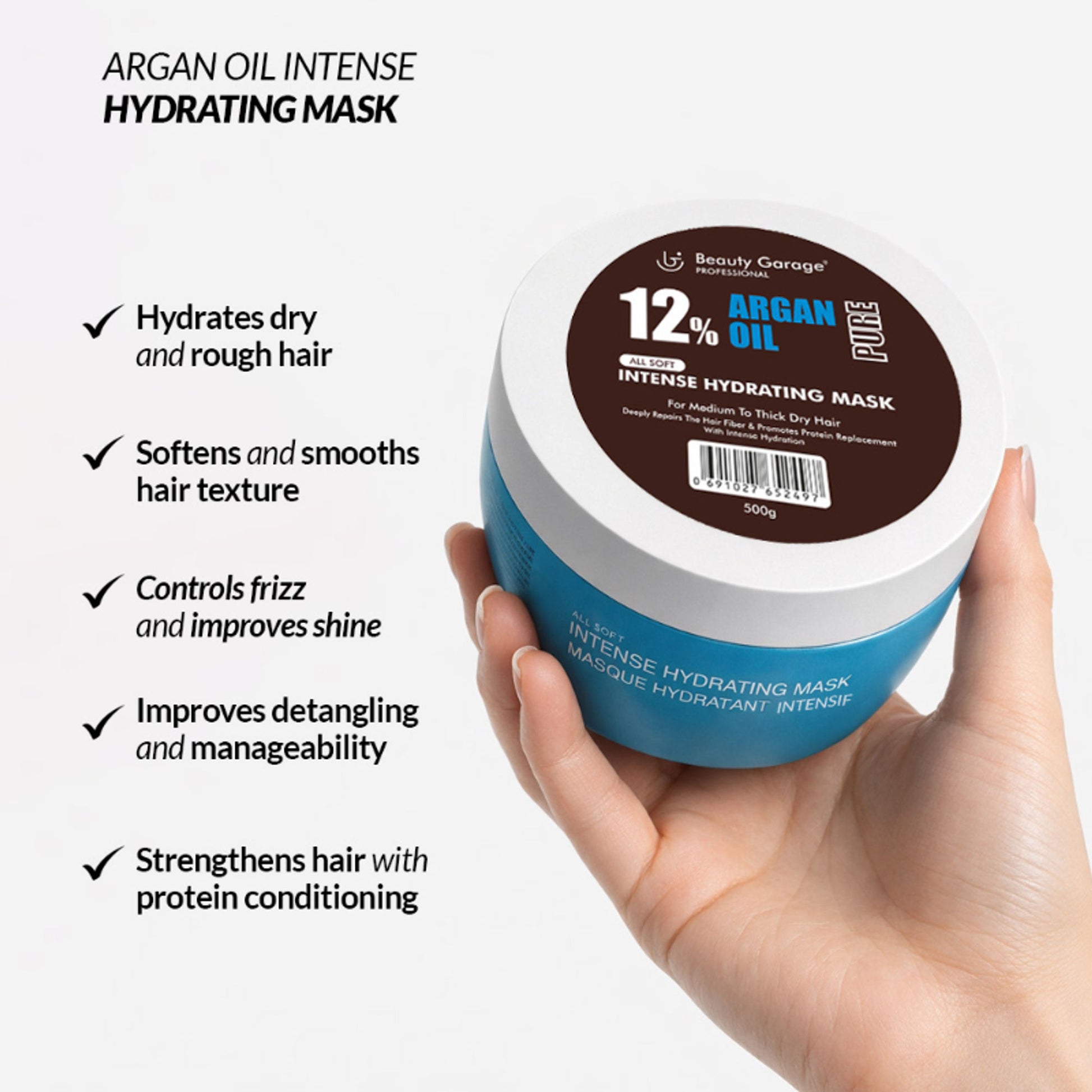 Beauty Garage Moroccan Argan Oil Intense Hydrating Mask
