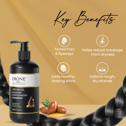 Dione UK Professional Keratin Enrichment Hair Shampoo