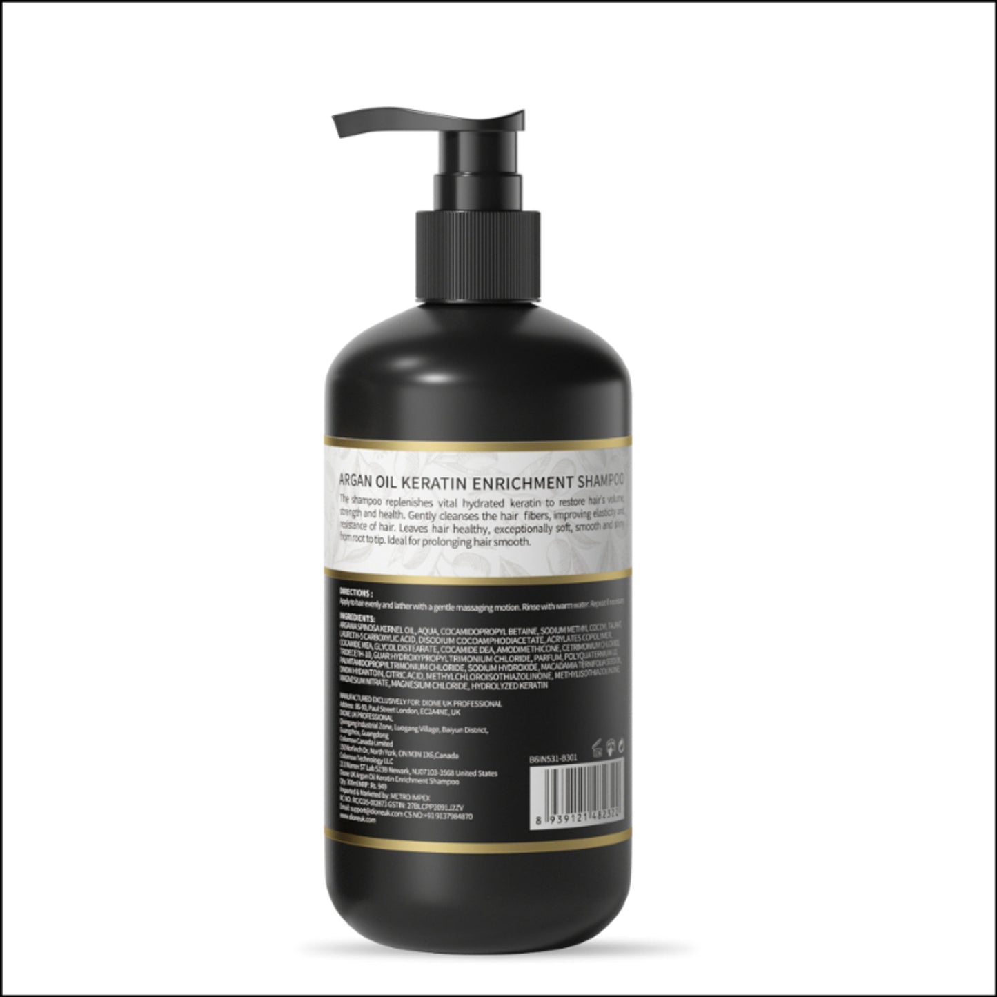 Dione UK Professional Keratin Enrichment Hair Shampoo