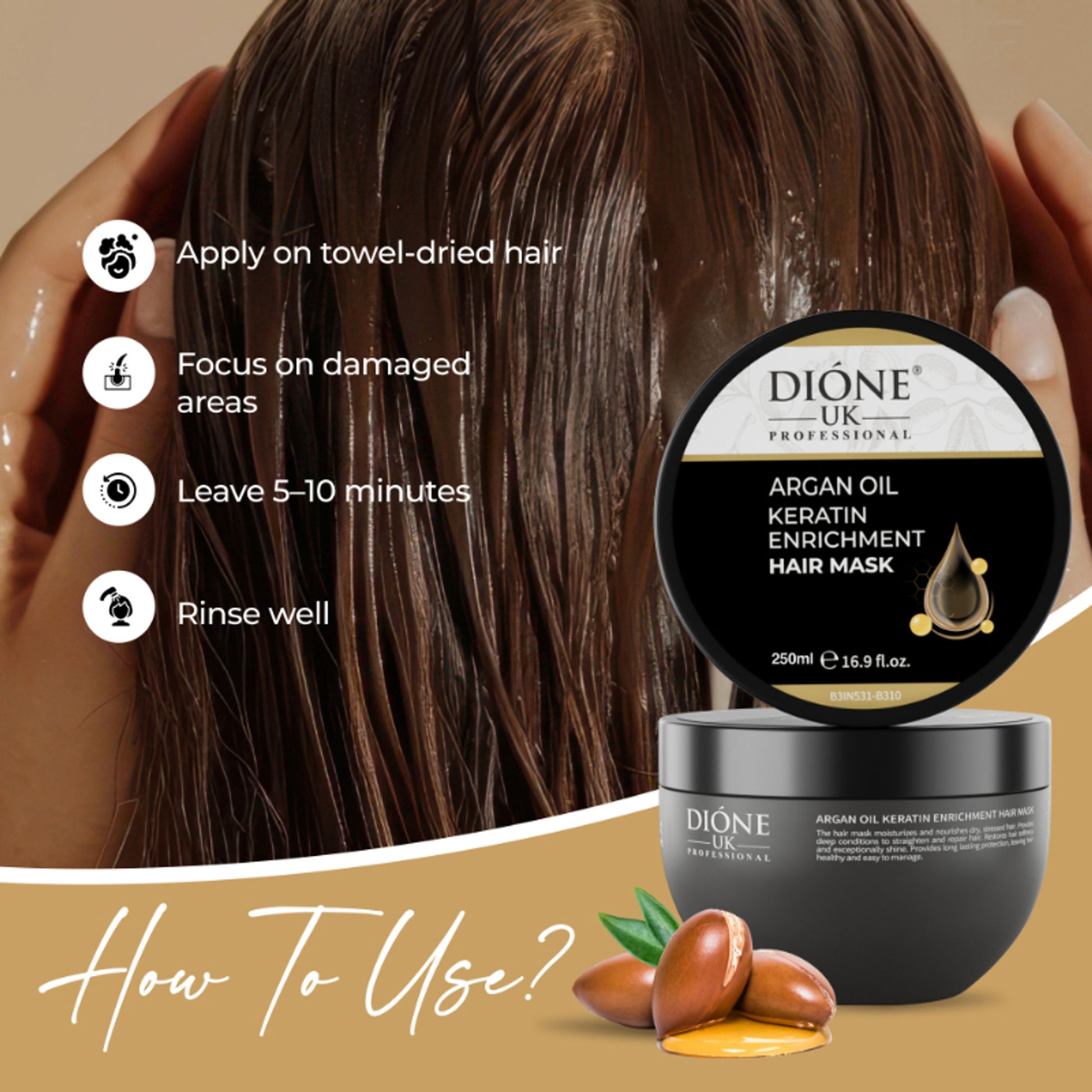 Dione UK Keratin Hair Treatment Mask