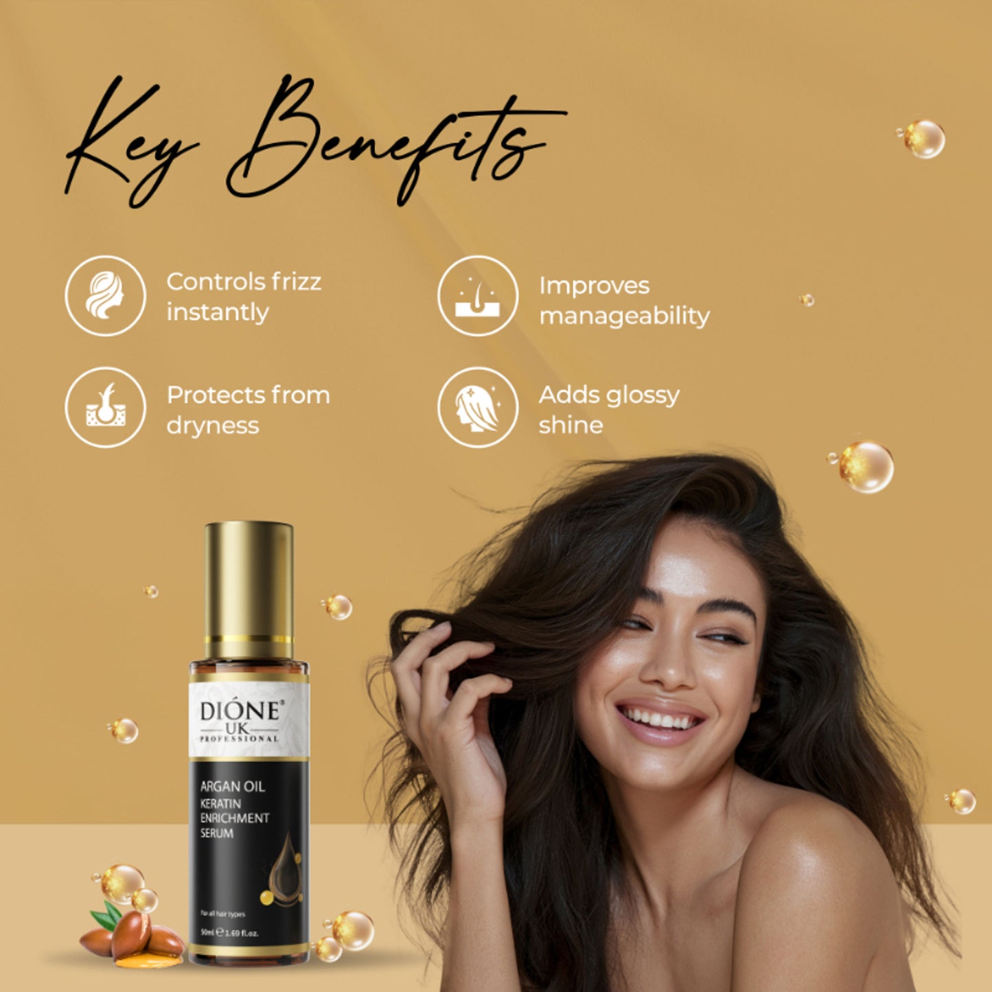 Dione UK Keratin Hair Treatment Serum