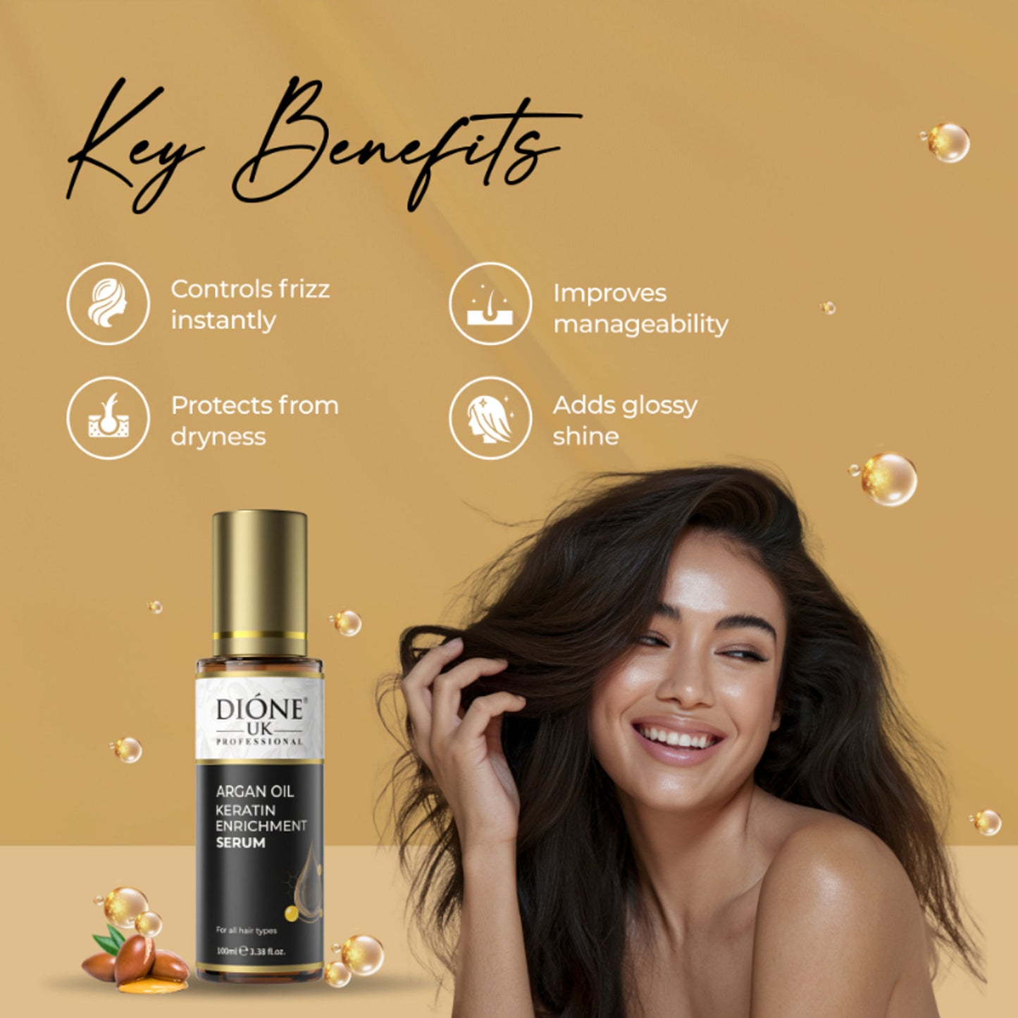Dione UK Keratin Hair Treatment Serum