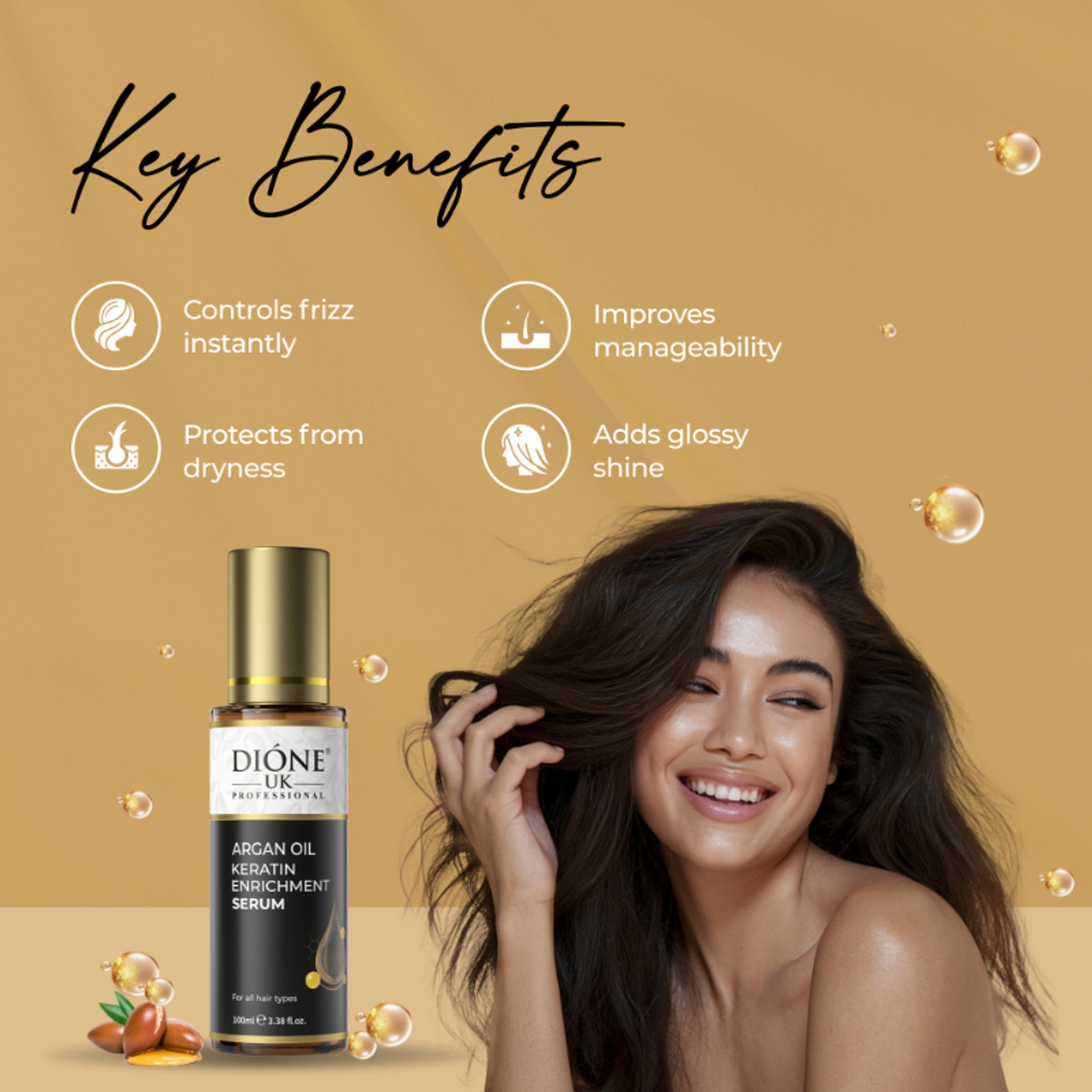 Dione UK Keratin Hair Treatment Serum